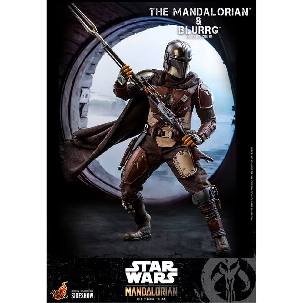Hot Toys Mandalorian and Blurrg Sixth Scale Figure