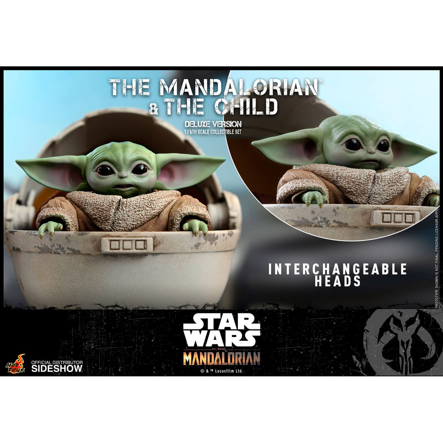 Hot Toys Mandalorian & The Child Sixth Scale Deluxe Figure Set