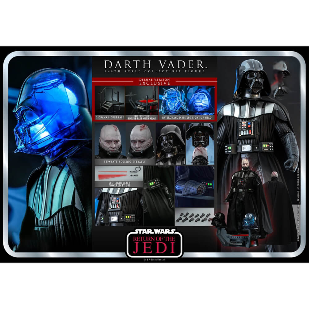 Hot Toys Star Wars Darth Vader Return of the Jedi 40th Anniversary Sixth Scale Figure