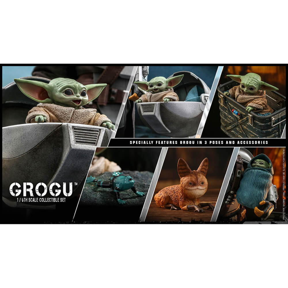 Hot Toys Star Wars Grogu Sixth Scale Collectible Figure Set