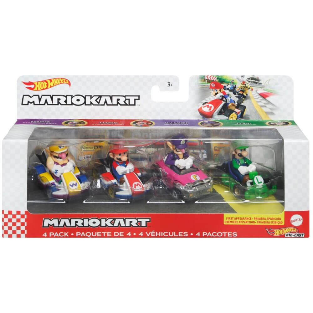 Hot Wheels Mario Kart Vehicle 4-Pack #3