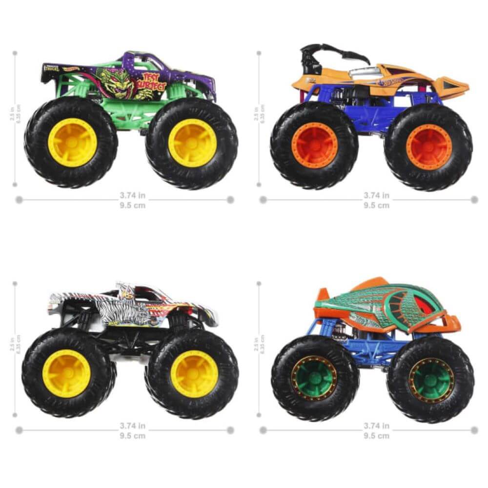 Hot Wheels® Monster Trucks 1:64 4-Pack (Assorted Vehicles)