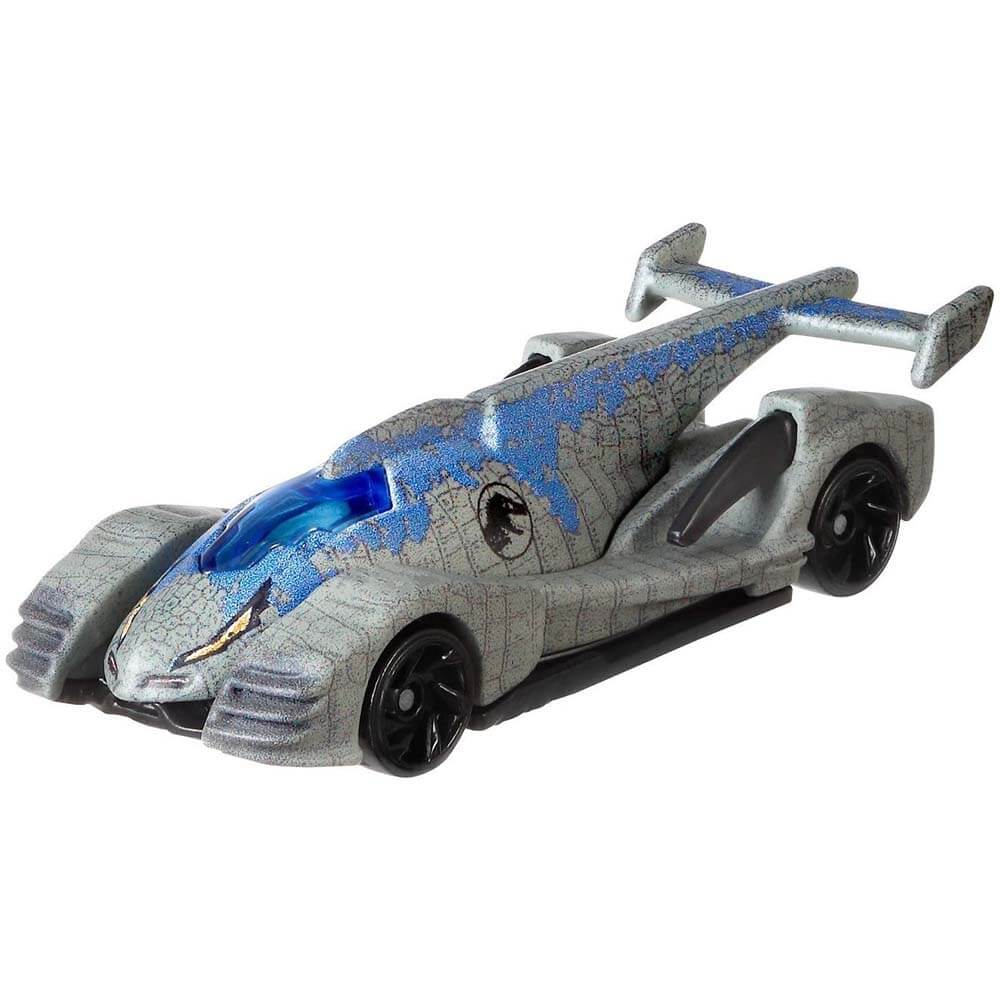 Hotwheels Jurassic World Velociraptor Blue Character Car