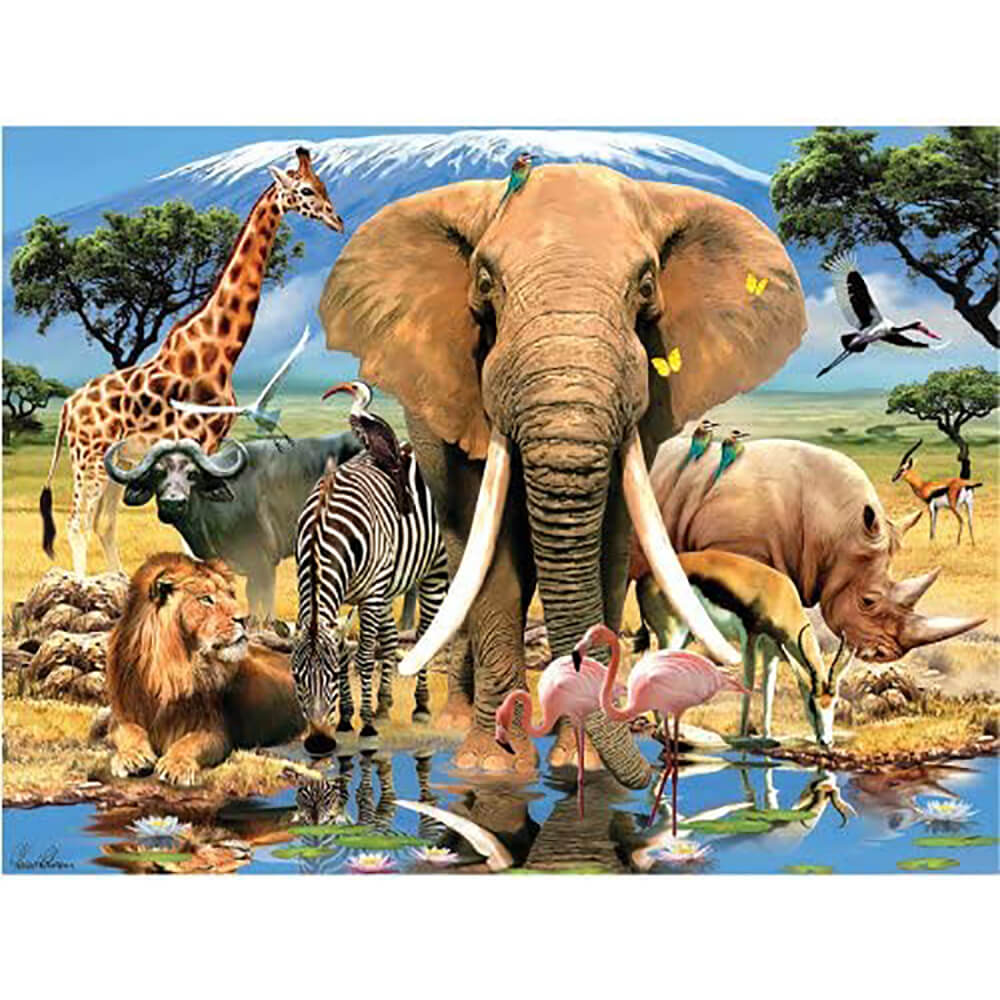 Howard Robinson Super 3D Puzzle African Oasis 500 Pc