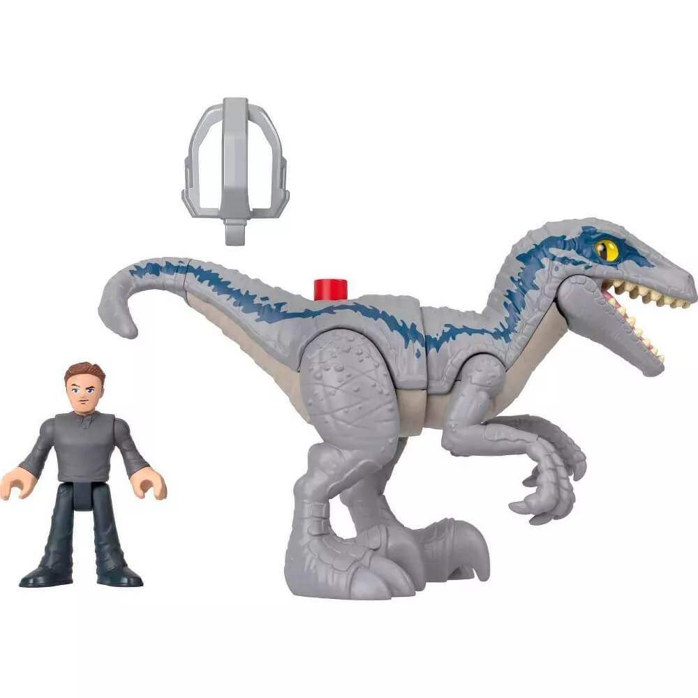 Imaginext Jurassic World Breakout Blue and Owen Figure Set