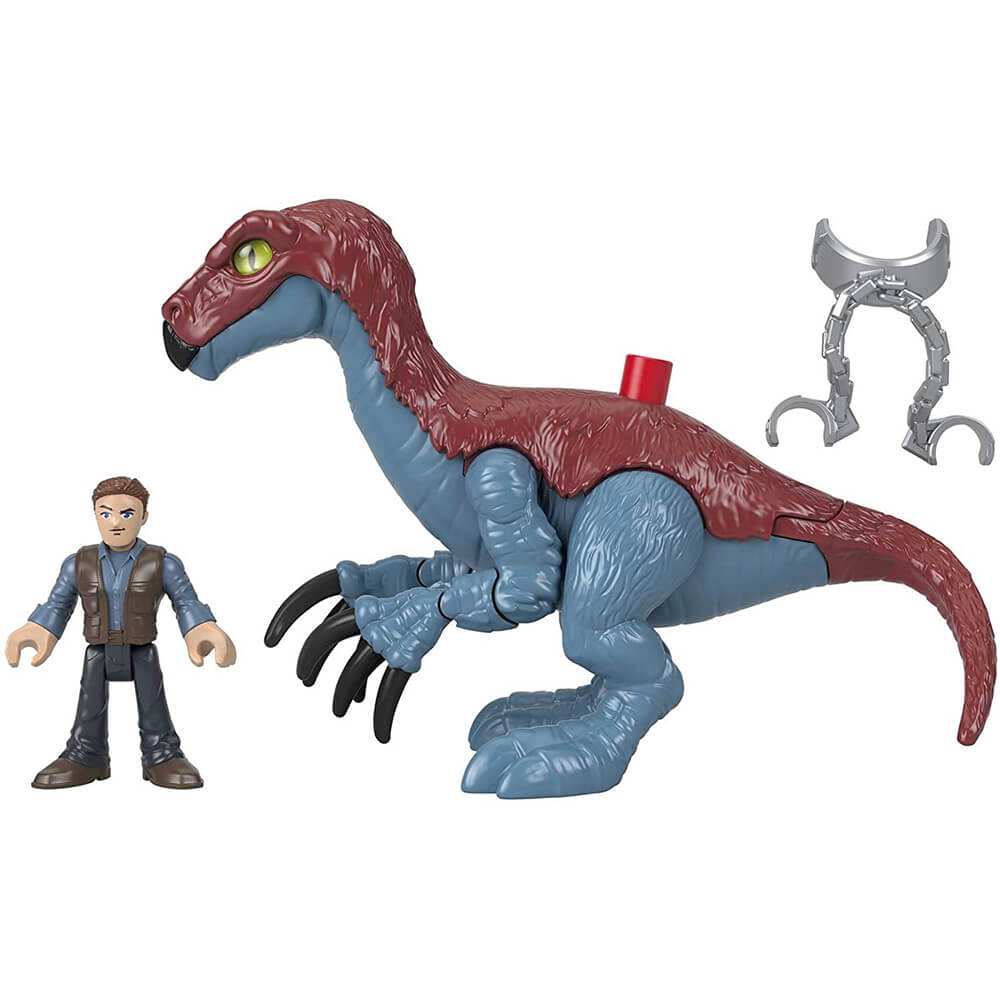 Imaginext Jurassic World Dominion Therizinosaurus & Owen Action Figures