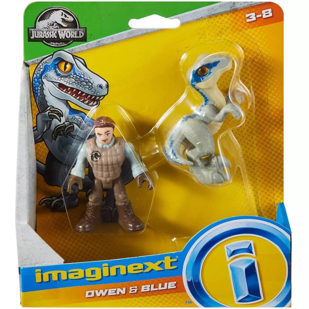 Imaginext Jurassic World Owen & Blue Figure Set