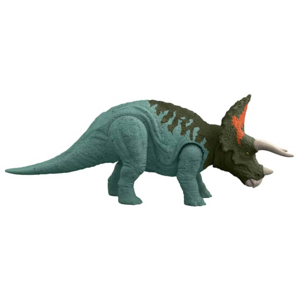 Jurassic World Dominion Triceratops Roars and Attacks Dinosaur Figure