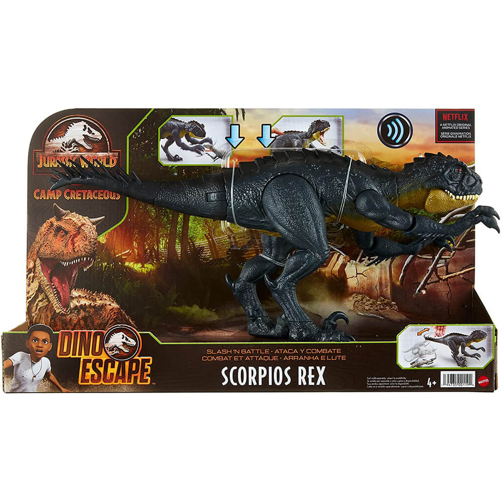Jurassic World Slash 'N Battle Scorpios Rex Figure