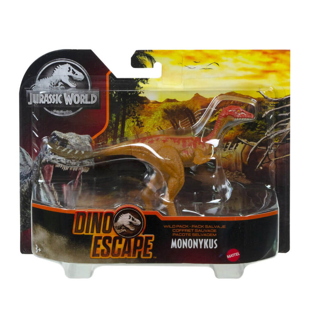 Jurassic World Wild Packs Red Velociraptor Dinosaur Figure