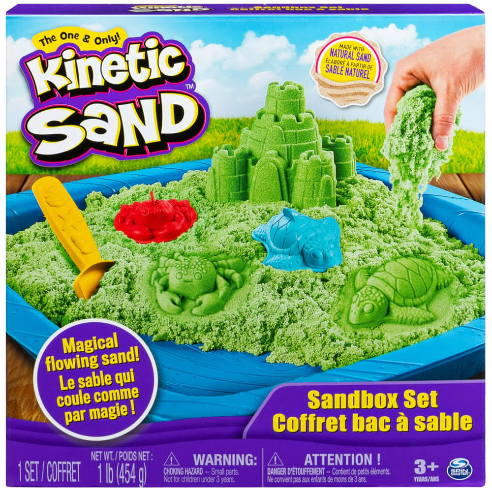 Kinetic Sand - Sandbox Playset - Green Sand