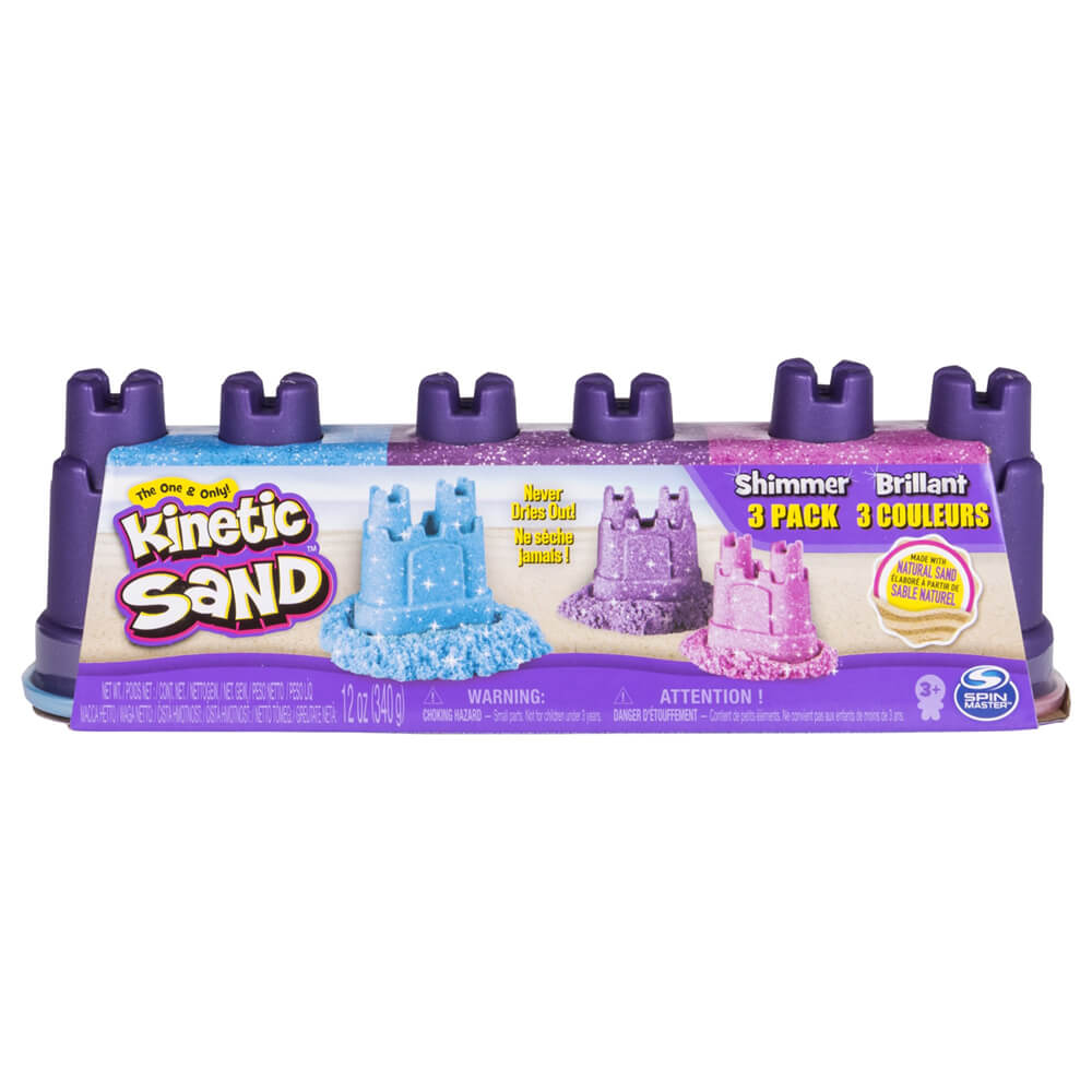 Kinetic Sand - Shimmering Sand Multipack with Molds
