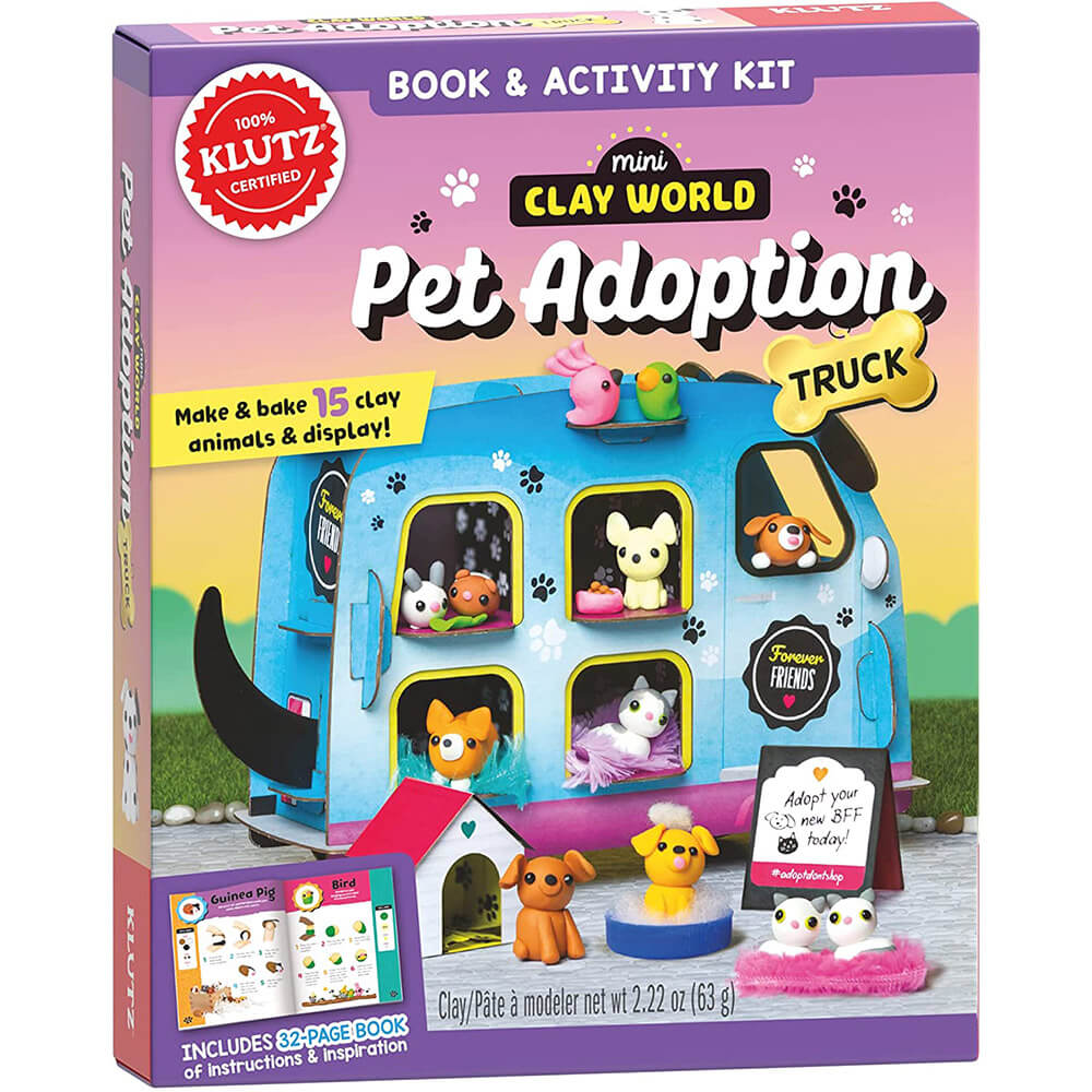 Klutz Mini Clay World Pet Adoption Truck Book & Activity Kit
