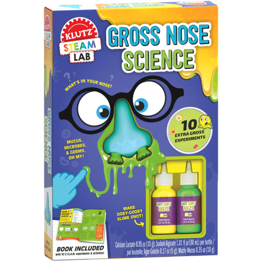 Klutz STEAM Lab Gross Nose Science Book & Activity Kit