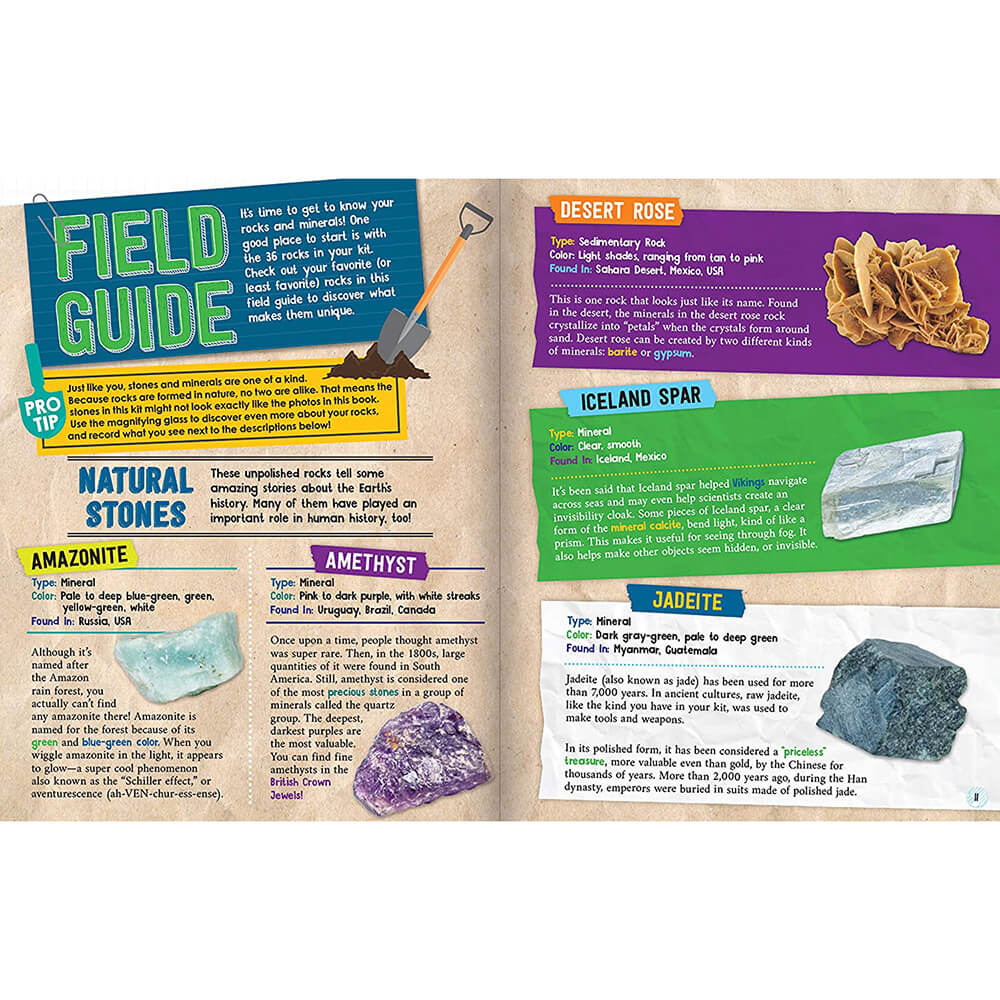 Klutz STEAM Lab Rocks, Gems & Geodes Kit & Book