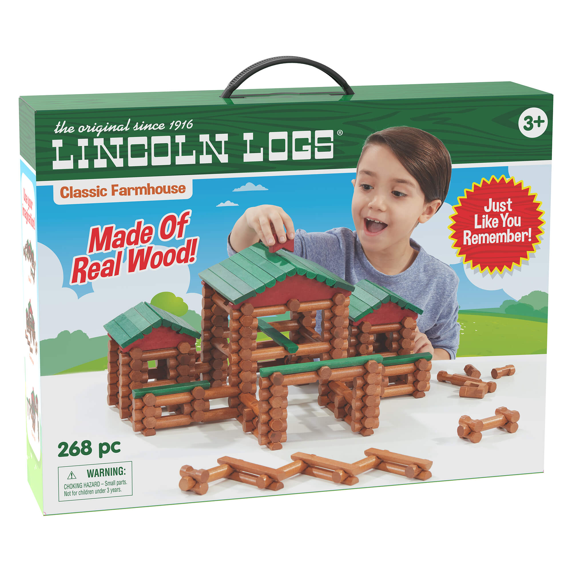 Lincoln Logs Classic Farmhouse 268 Piece Building Set