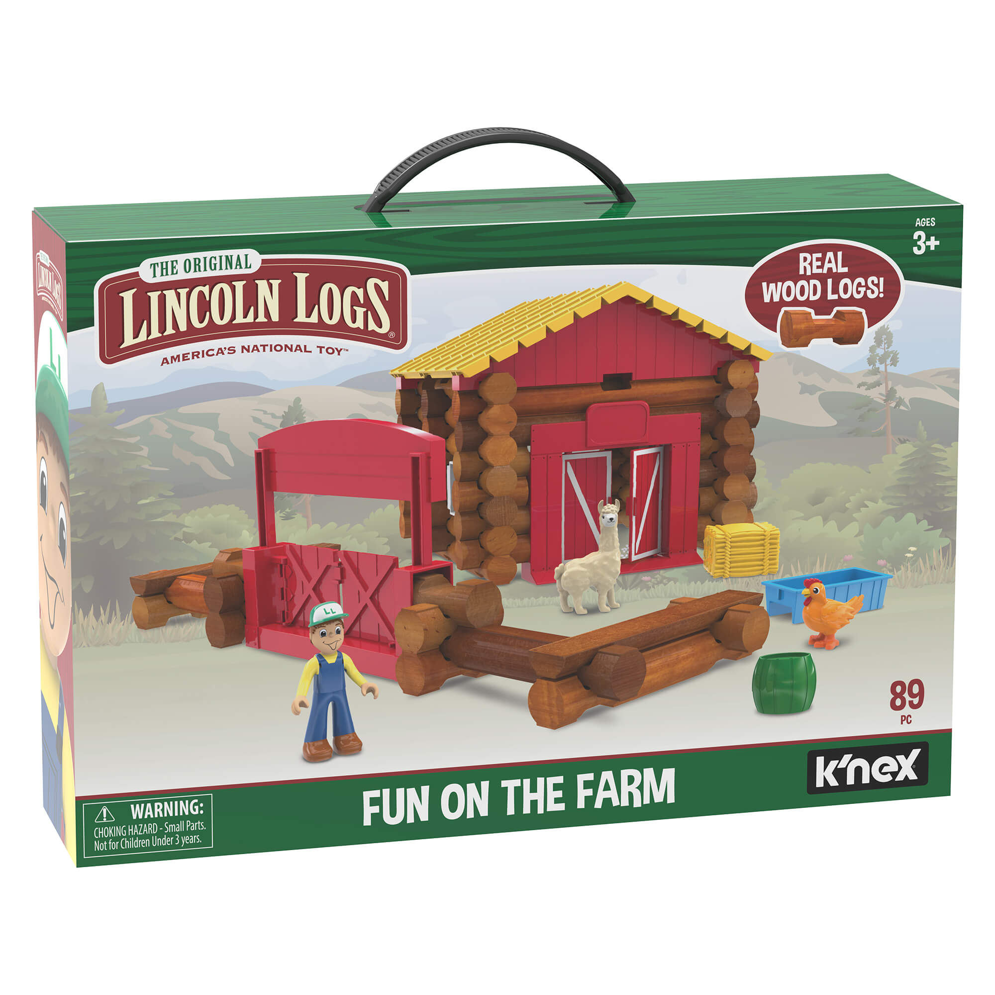 Lincoln Logs Fun on the Farm 89 Piece Building Set