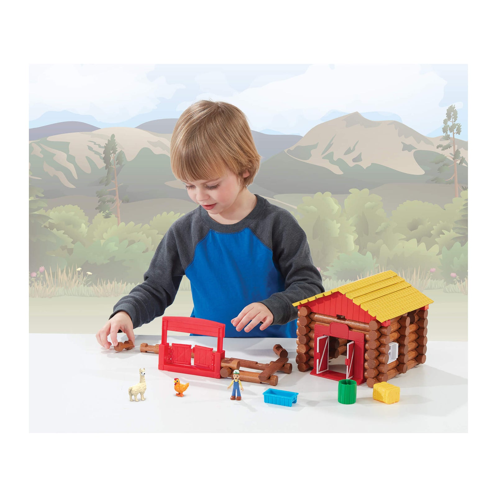 Lincoln Logs Fun on the Farm 89 Piece Building Set