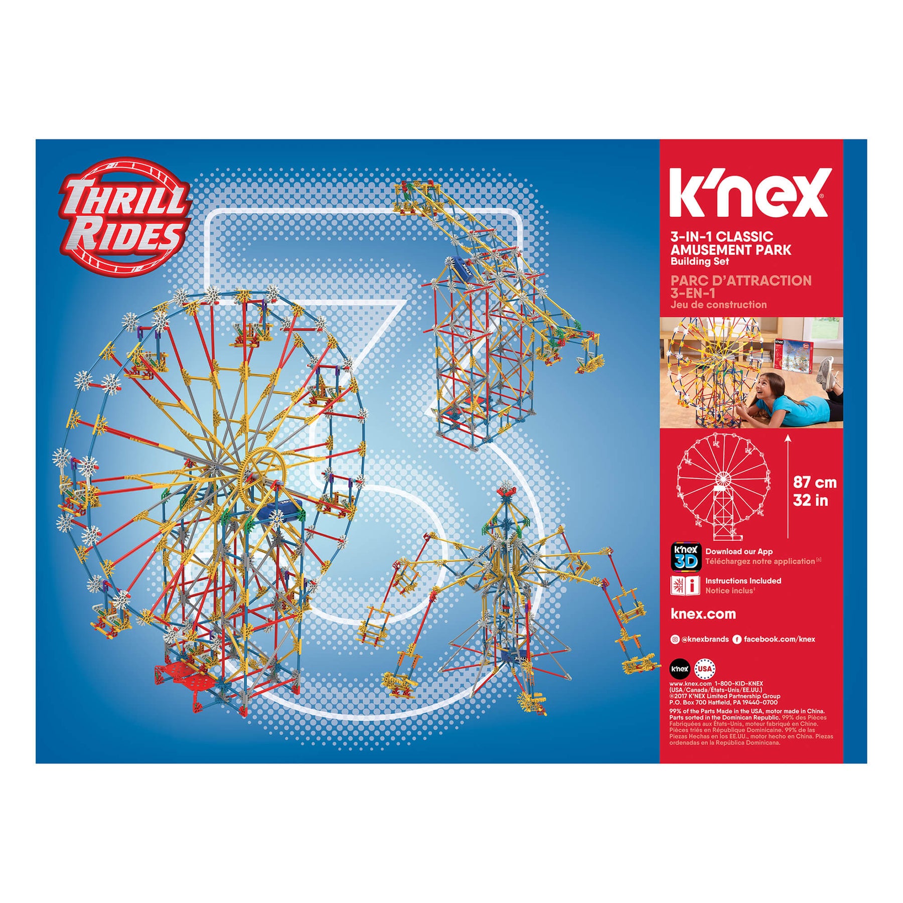 K'NEX Thrill Rides 3-in-1 Amusement Park Set – Maziply Toys
