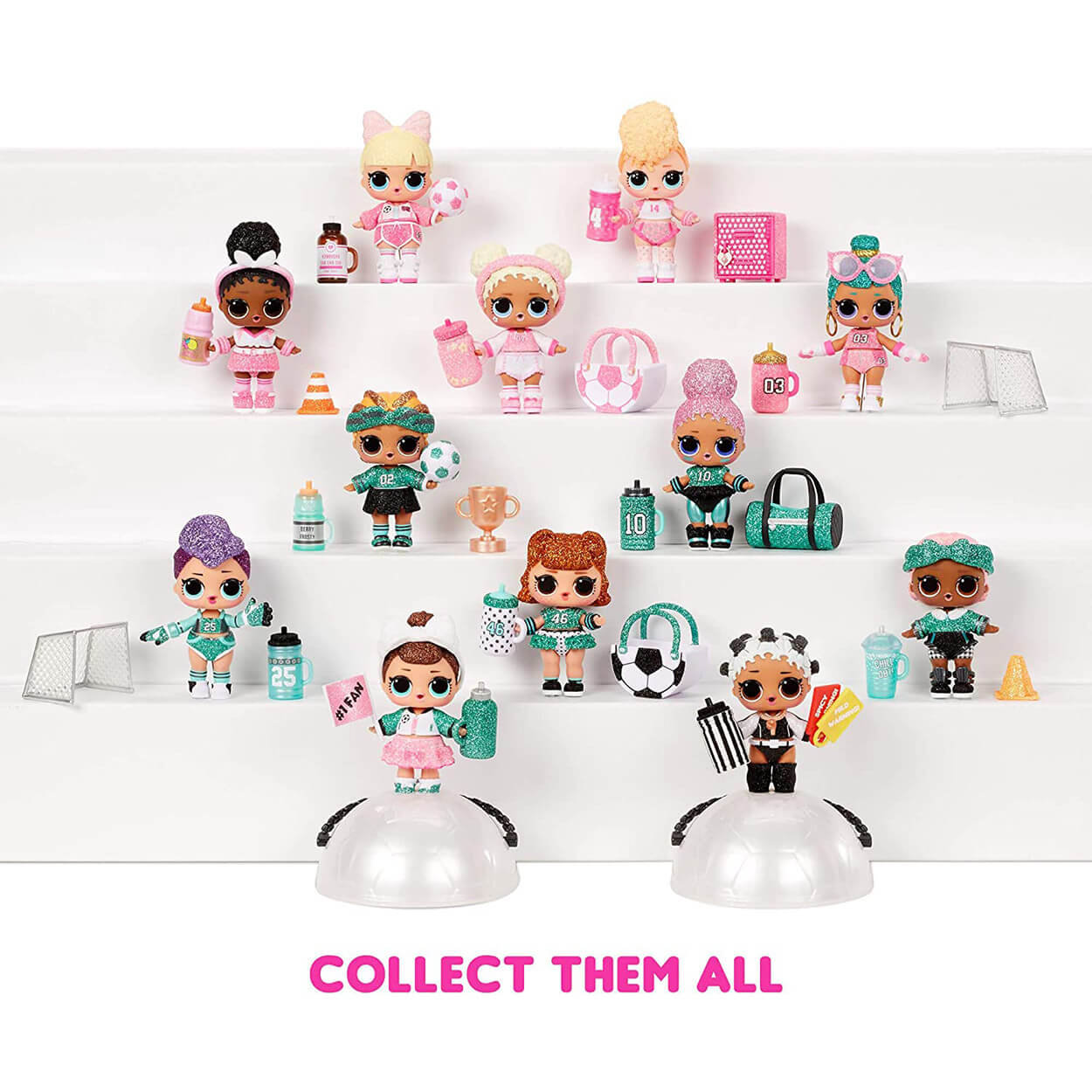 L.O.L. Surprise! All-Star B.B.s Series 3 Soccer Team Sparkly Doll with 8 Surprises