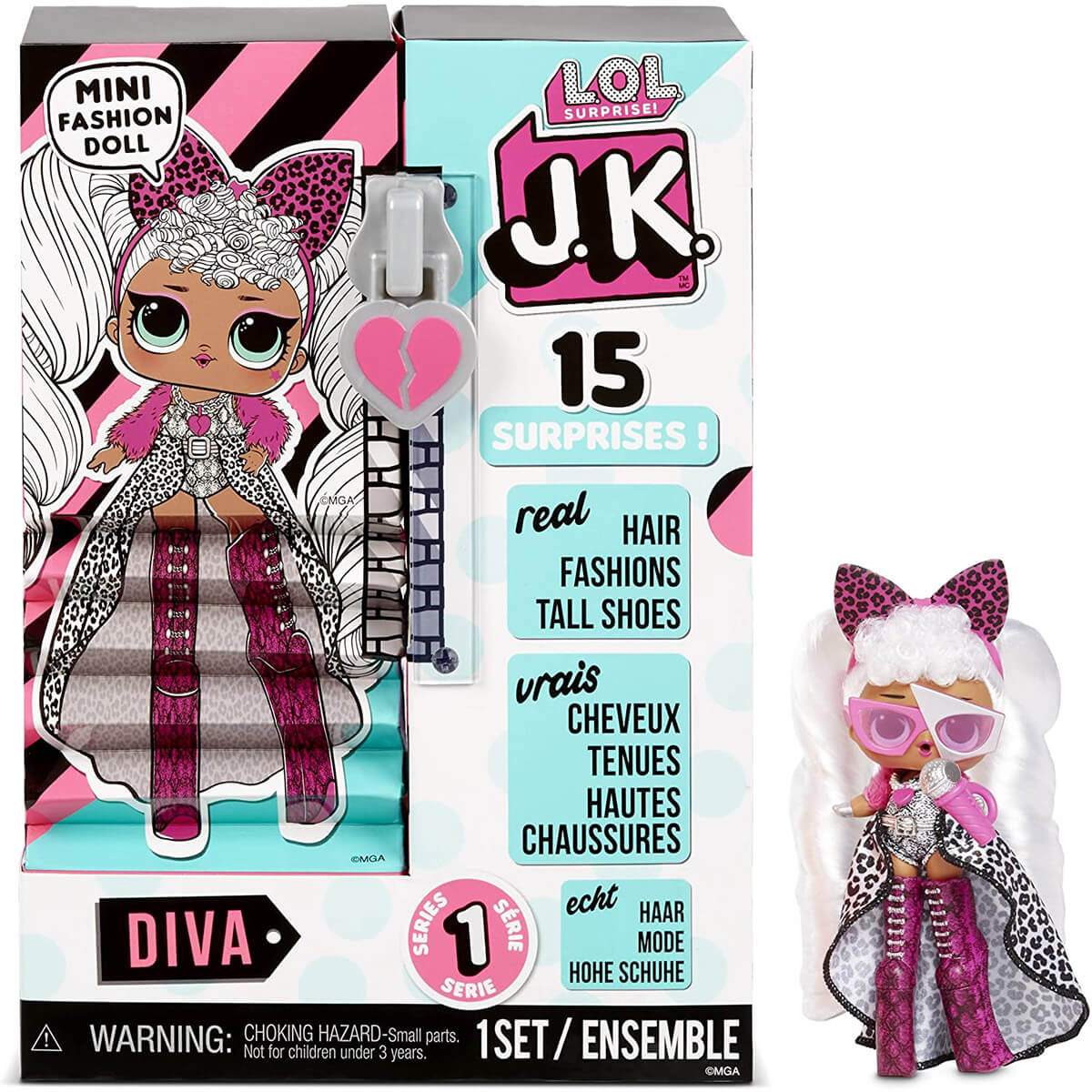 L.O.L. Surprise! J.K. Diva Fashion Doll with 15 Surprises