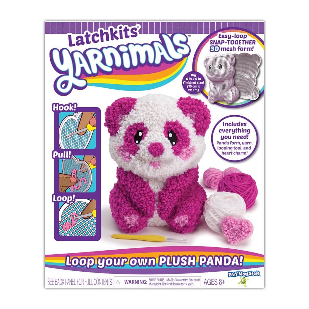 Latchkits Yarnimals Panda Yarn Craft Kit