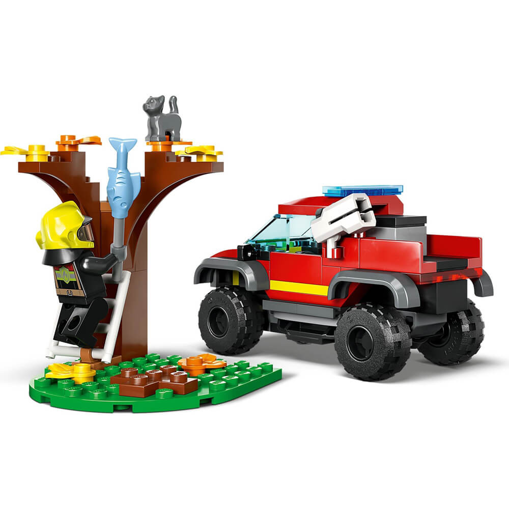 LEGO® City 4x4 Fire Truck Rescue 97 Piece Building Kit (60393)