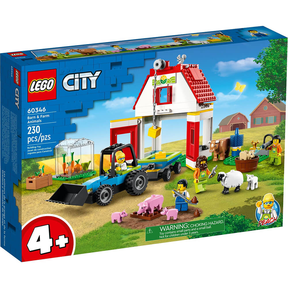 LEGO® City Barn & Farm Animals 60346 Building Kit (230 Pieces)