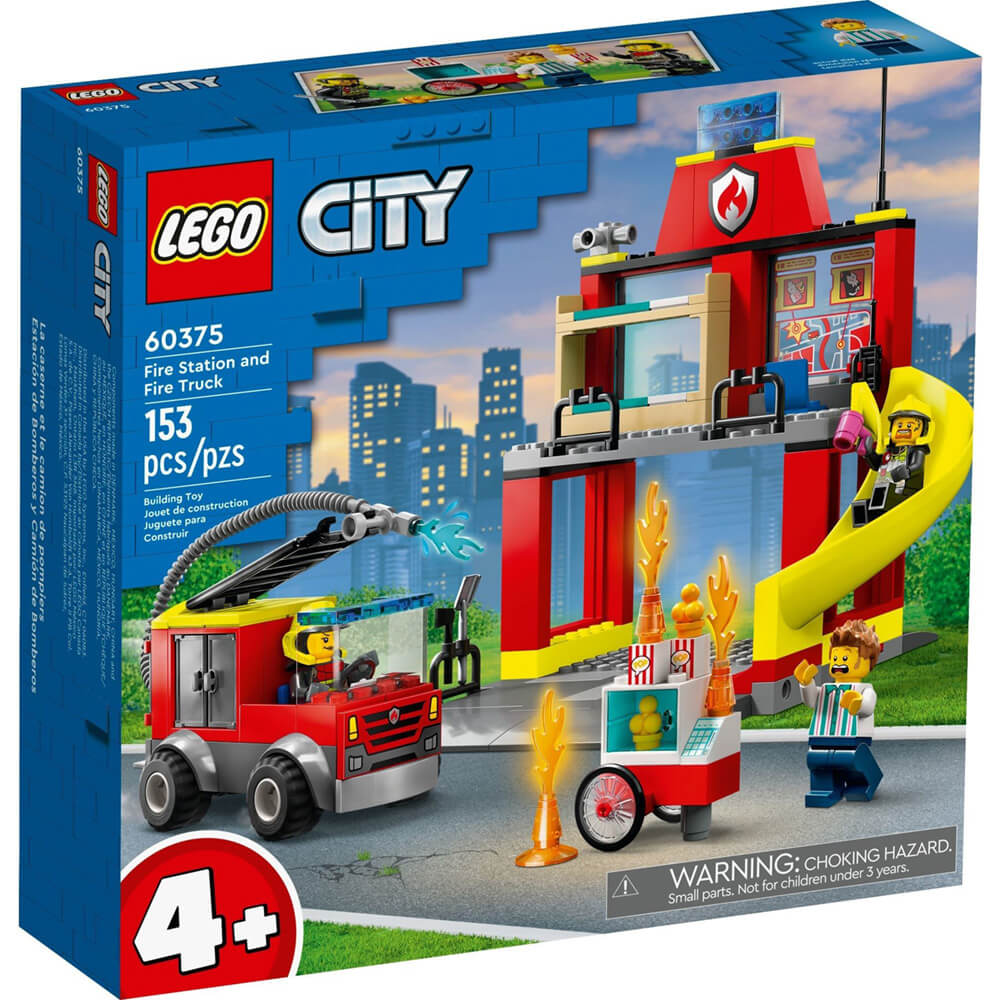 LEGO® City Fire Station and Fire Truck 153 Piece Building Kit (60375)