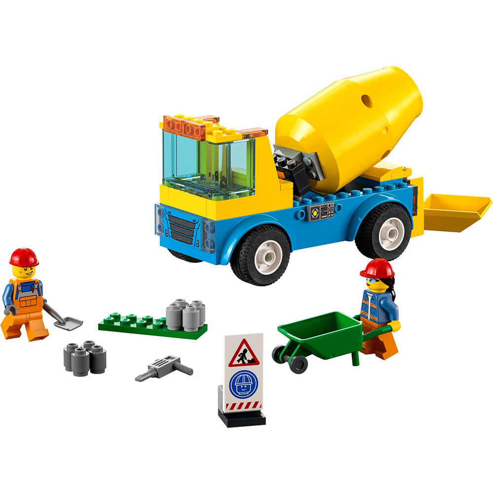 LEGO City Great Vehicles Cement Mixer Truck 85 Piece Building Set (60325)