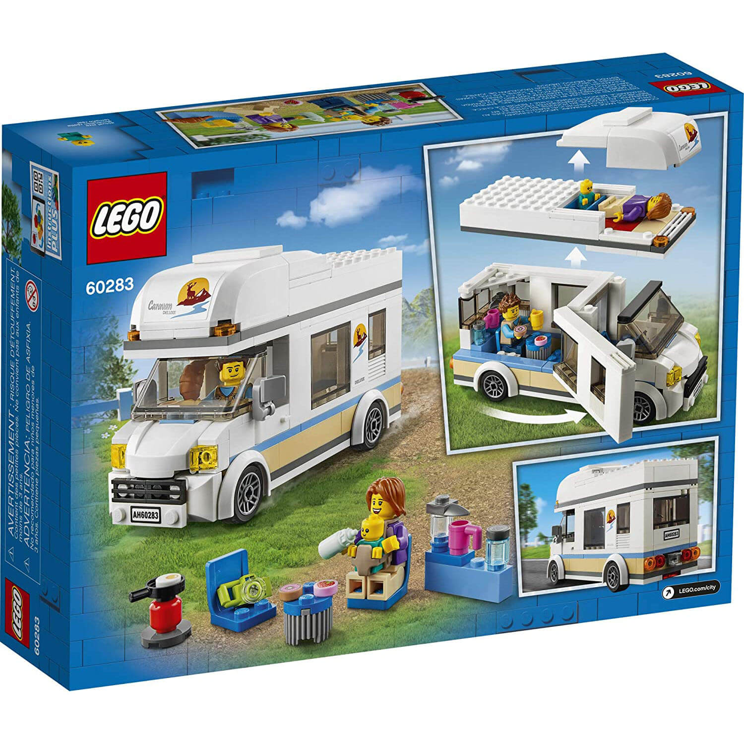 LEGO City Great Vehicles Holiday Camper Van 190 Piece Building Set (60283)