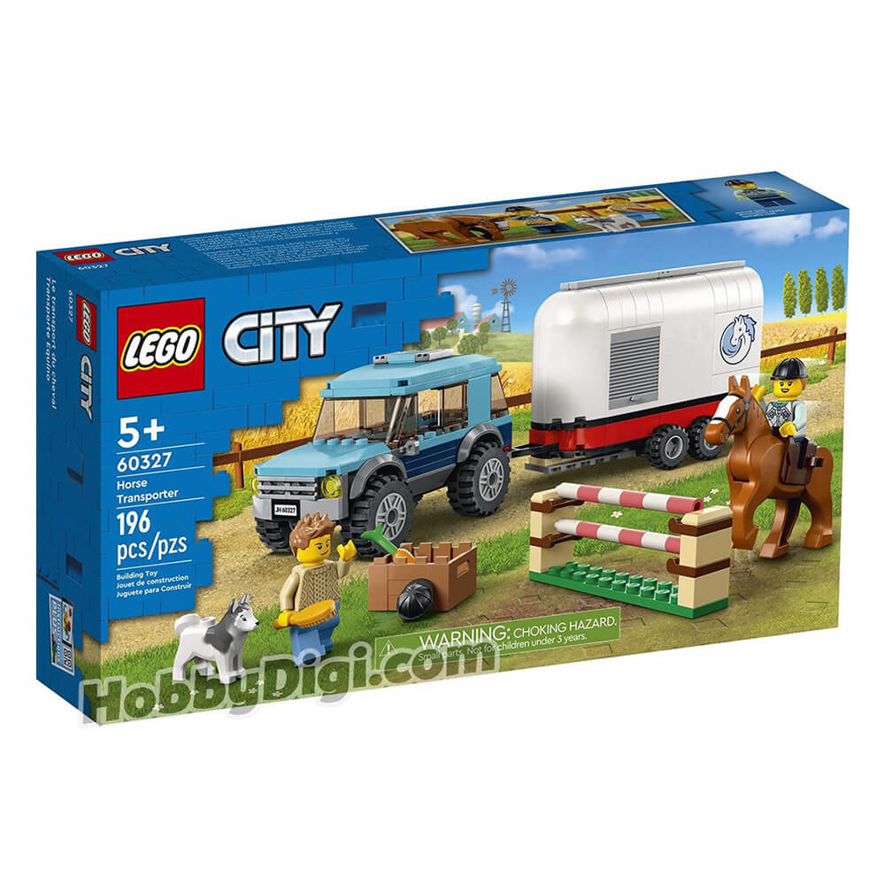 LEGO City Great Vehicles Horse Transporter 196 Piece Building Set (60327)