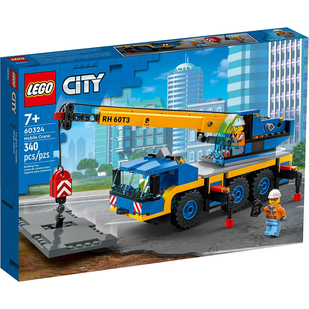 LEGO City Great Vehicles Mobile Crane 340 Piece Building Set (60324)