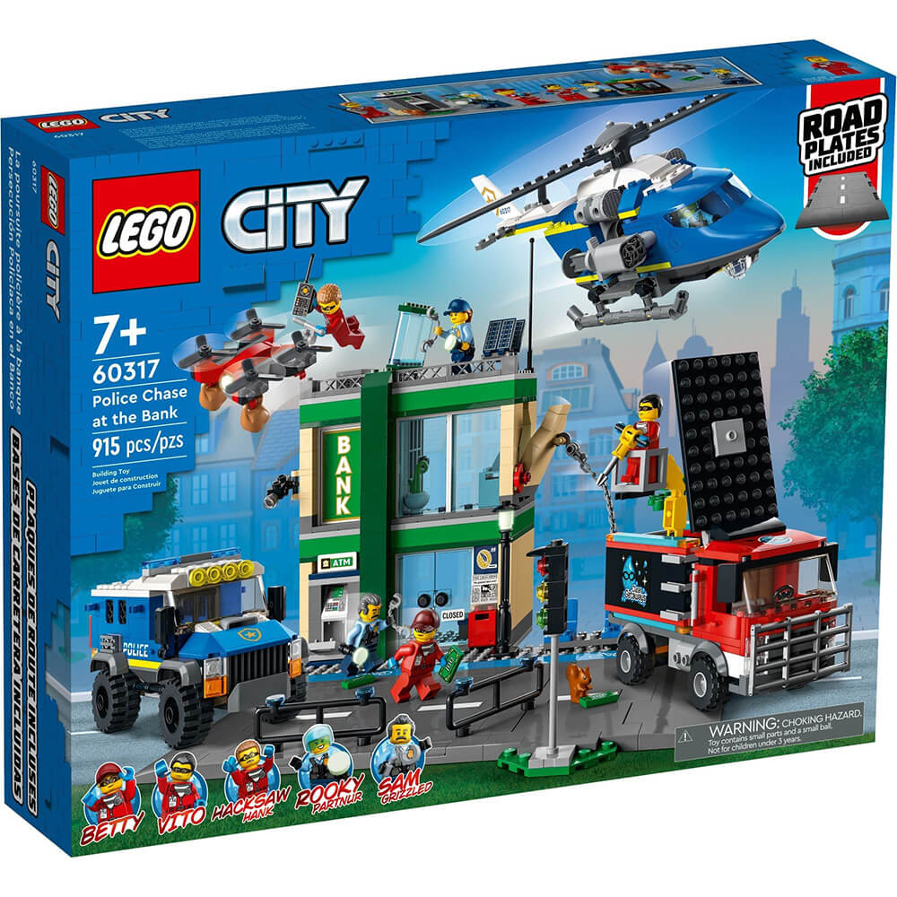LEGO City Police Chase at the Bank 915 Piece Building Set (60317)