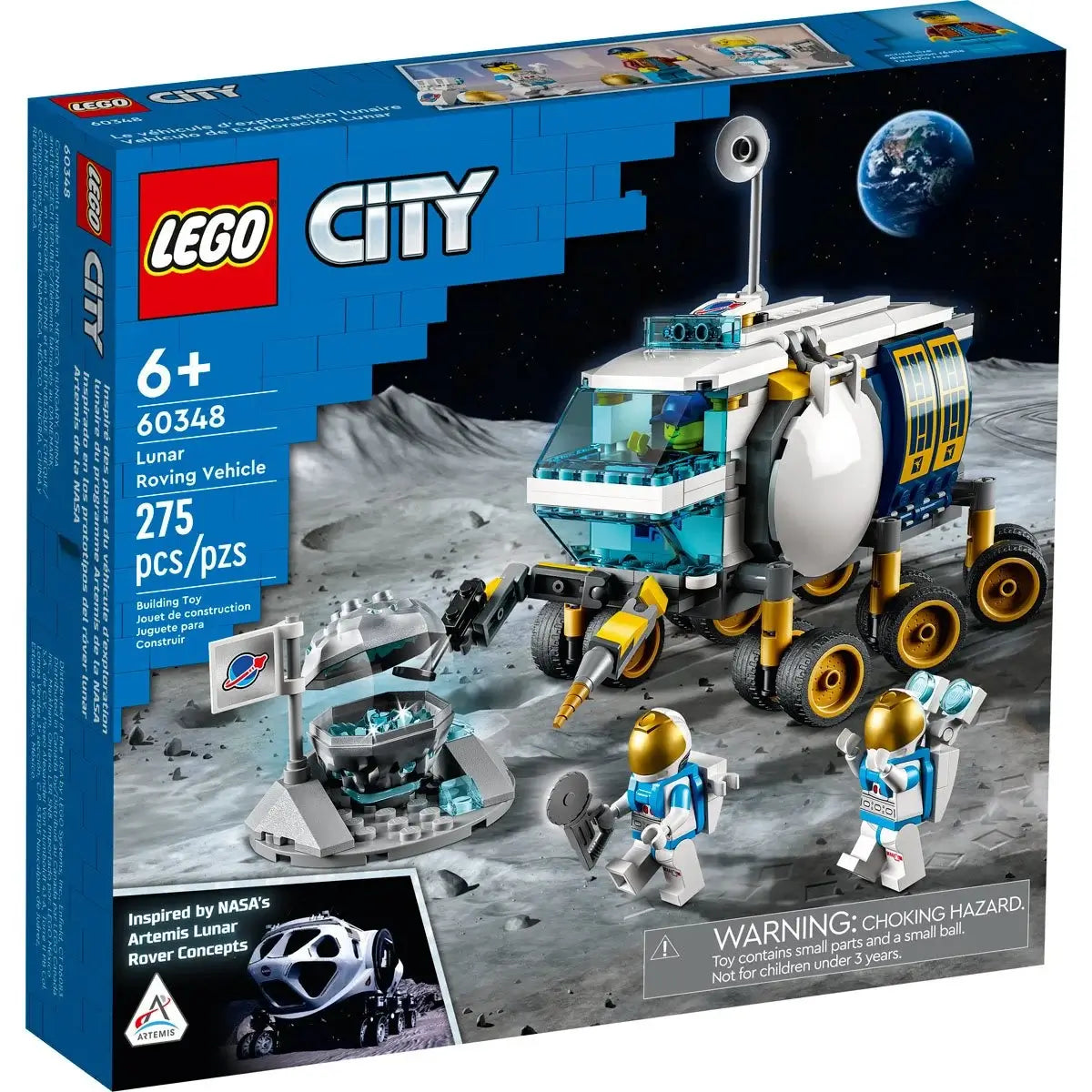 LEGO City Space Lunar Roving Vehicle 275 Piece Building Set (60348)