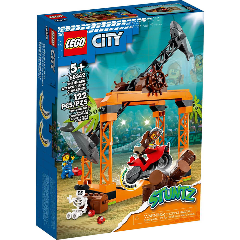 LEGO® City The Shark Attack Stunt Challenge 60342 Building Kit (122 Pieces)