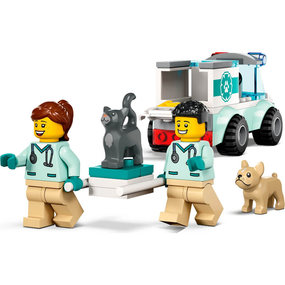  LEGO City Vet Van Rescue 60382, Toy Animal Ambulance, Learning  Toy Playset for Kids 4 Plus Years Old with 2 Veterinary Minifigures, Dog &  Cat Figures : Toys & Games