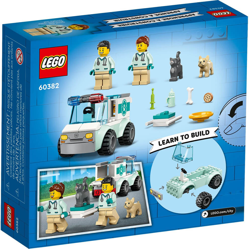 LEGO® City Vet Van Rescue 58 Piece Building Kit (60382)