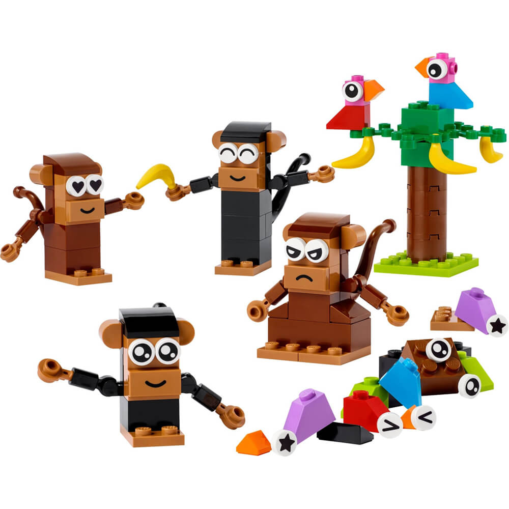 LEGO® Classic Creative Monkey Fun 135 Piece Building Kit (11031)