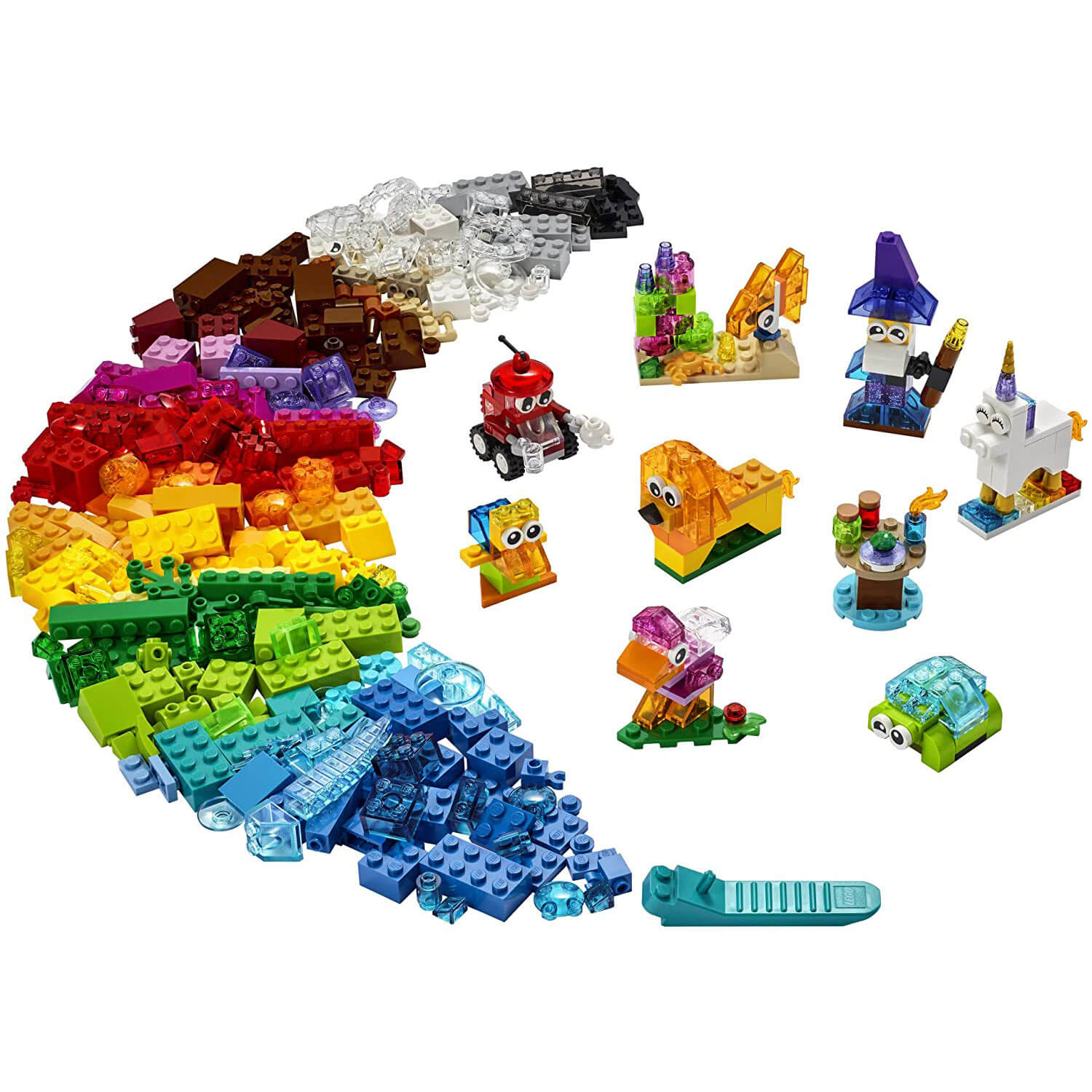 LEGO Classic Creative Transparent Bricks 500 Piece Building Set (11013)