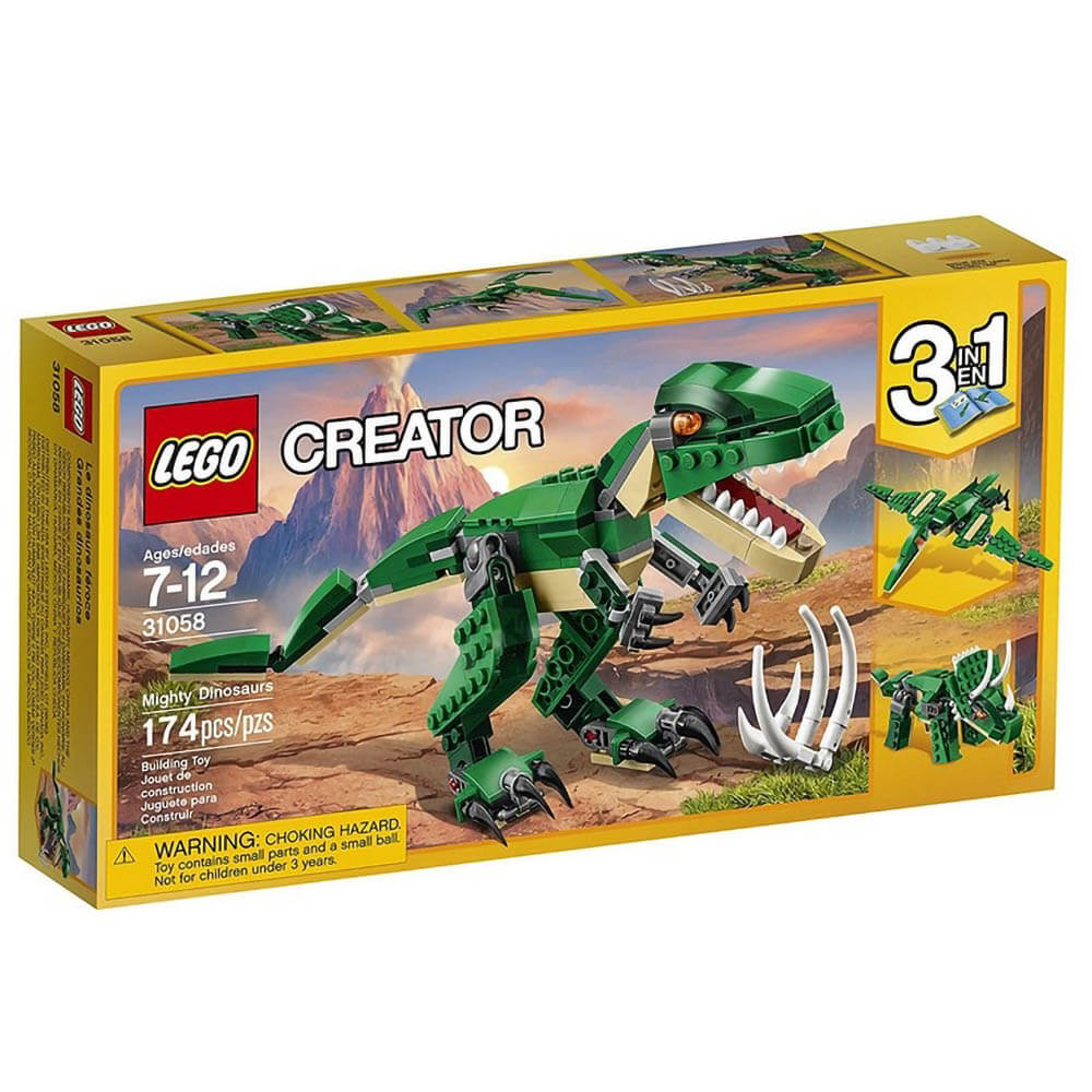 LEGO® Creator 3-in-1 Mighty Dinosaurs 77940 Building Kit (174 Pieces)