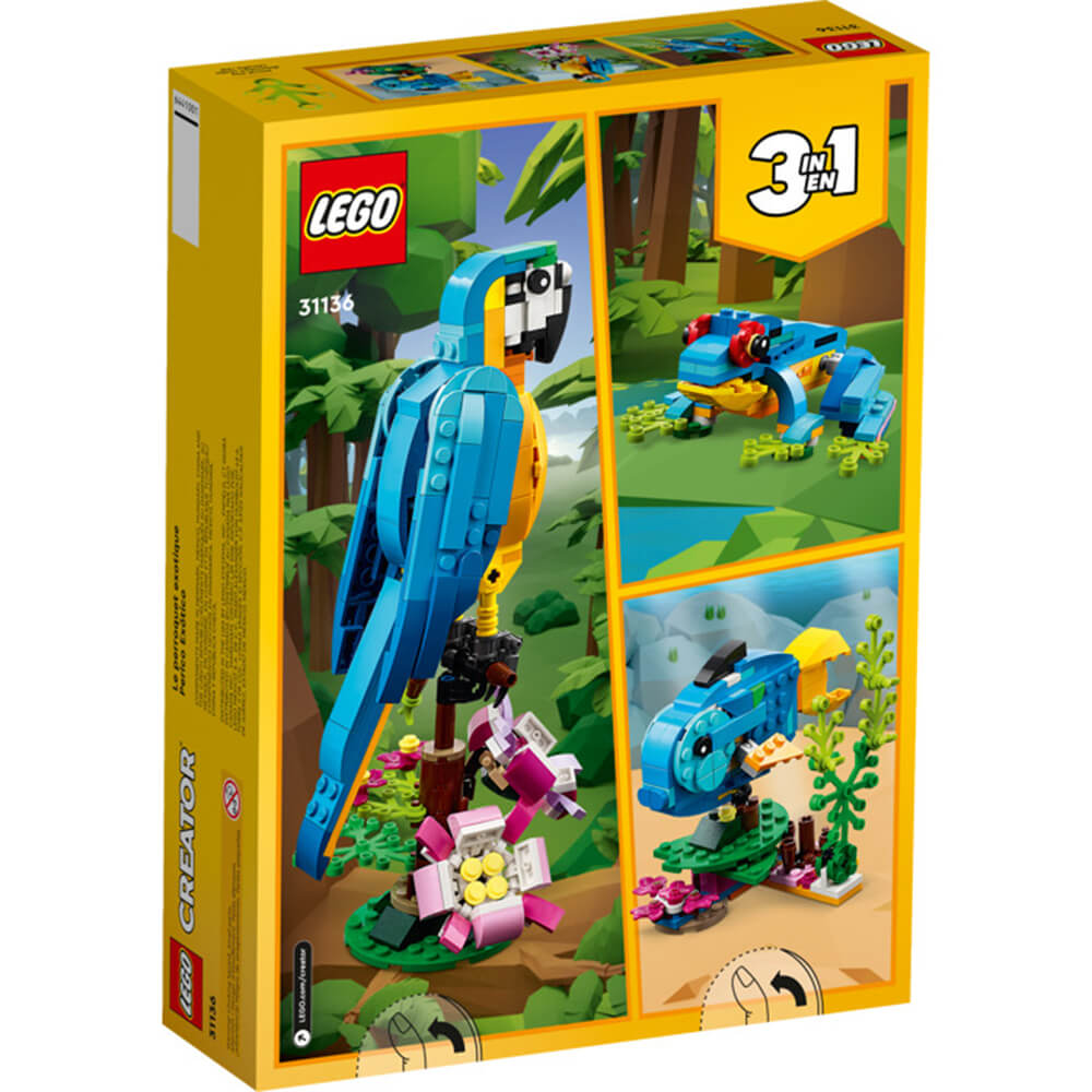 LEGO® Creator Exotic Parrot 253 Piece Building Kit (31136)