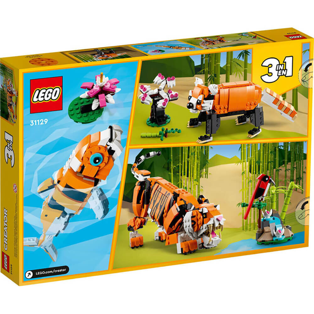 LEGO Creator Majestic Tiger 755 Piece Building Set (31129)