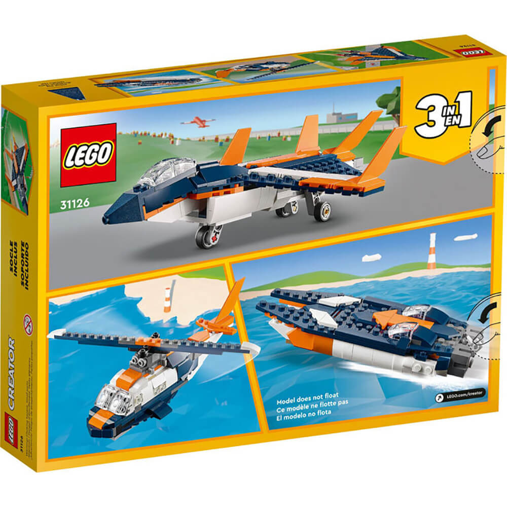 LEGO Creator Supersonic-Jet 215 Piece Building Set (31126)
