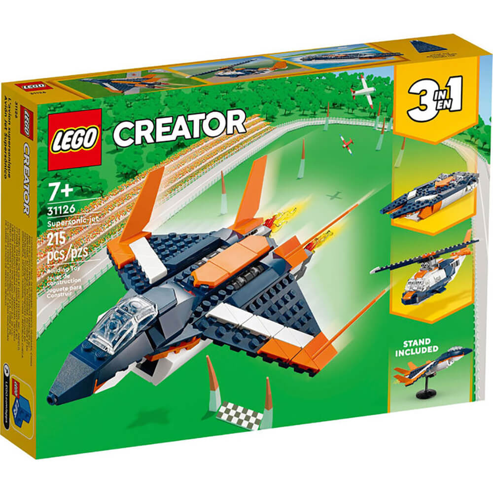 LEGO Creator Supersonic-Jet 215 Piece Building Set (31126)