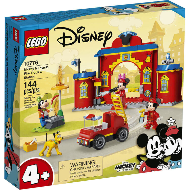 LEGO Disney Mickey & Friends Fire Truck & Station 144 Piece Building Set (10776)