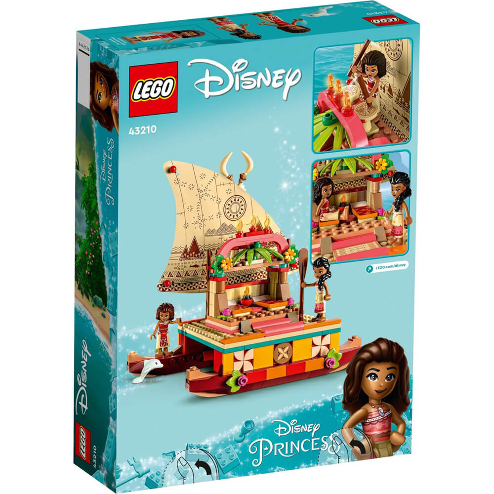 LEGO® Disney Princess Moana's Wayfinding Boat 321 Piece Building Kit (43210)