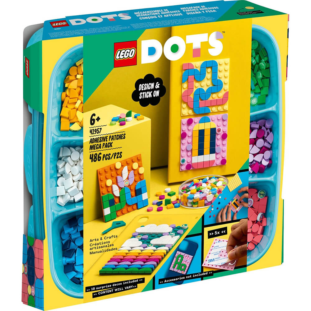 LEGO® DOTS Adhesive Patches Mega Pack 41957 DIY Craft Kit (486 Pieces)