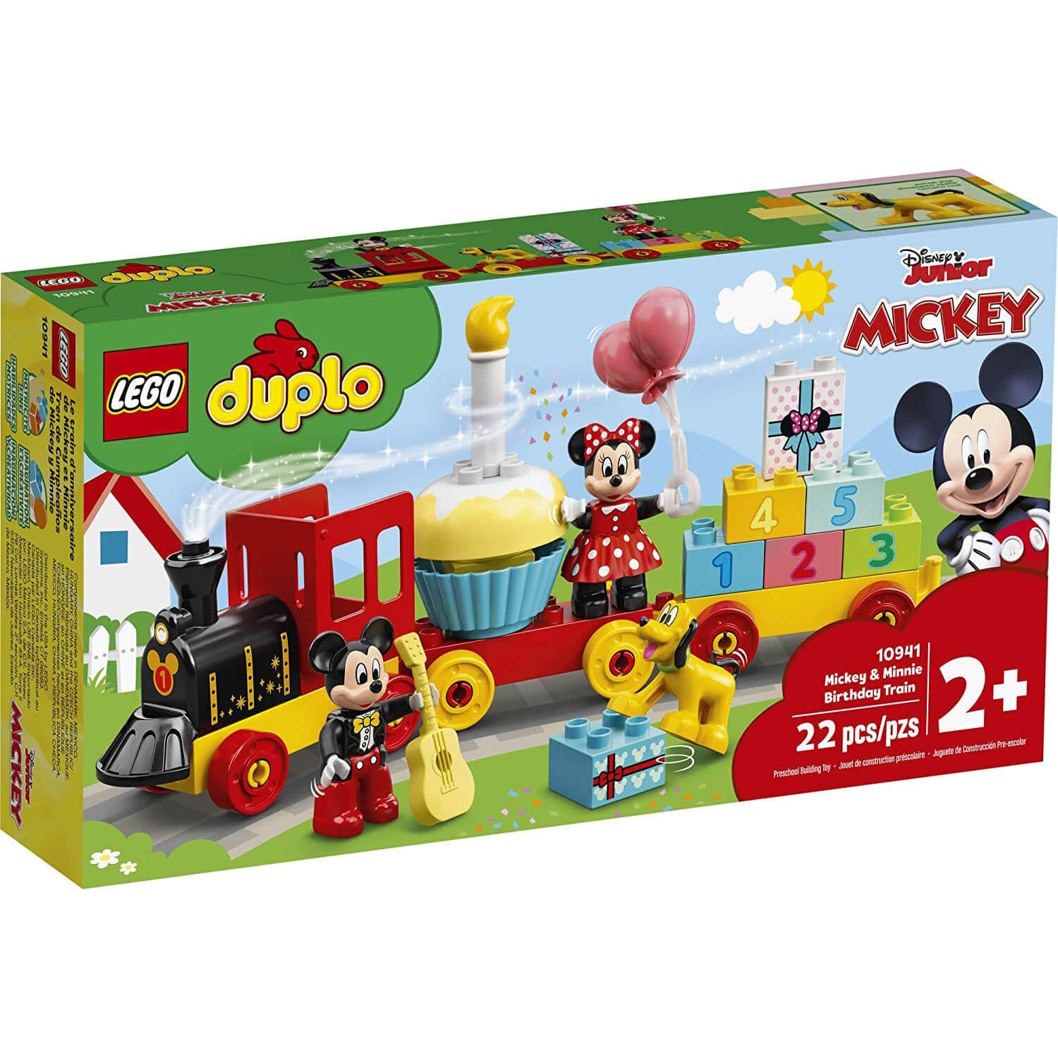 LEGO DUPLO Disney Mickey & Minnie Birthday Train 22 Piece Building Set (10941)