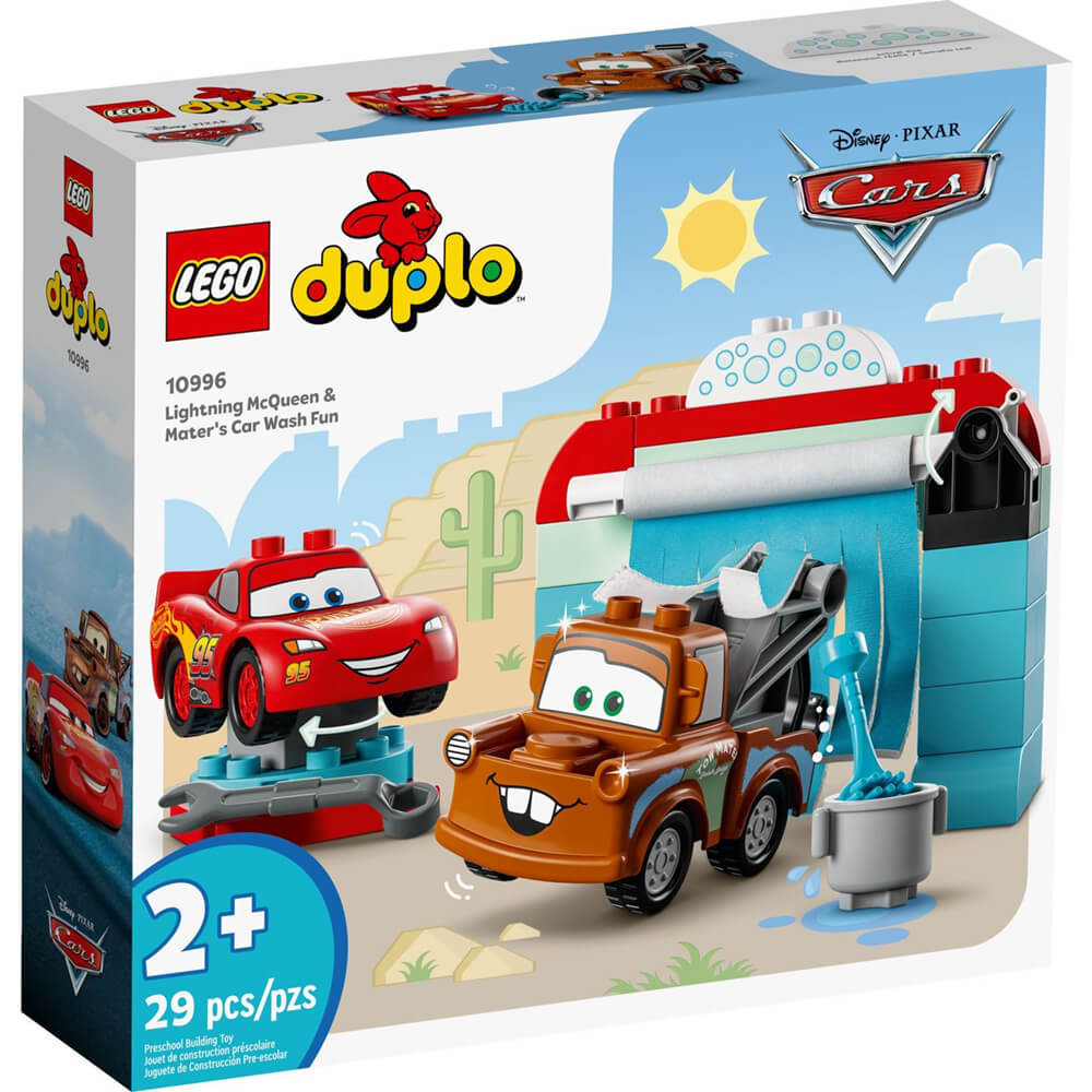 LEGO® DUPLO® Disney Pixar Cars Lightning McQueen & Mater's Car Wash Fun 29 Piece Building Kit (10996)